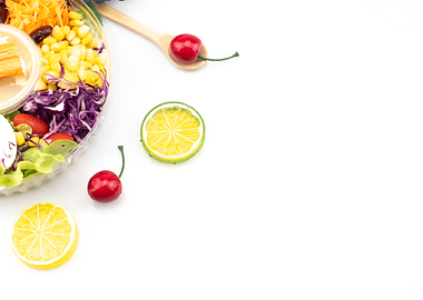 Salads mixed fruits food