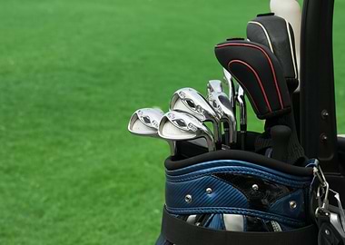 golf clubs in a bag