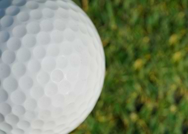 golf ball on green