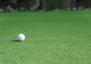 golf ball on a green