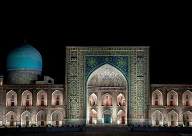 Registan at night