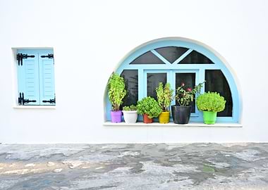 Blue Arch Naxos Greece