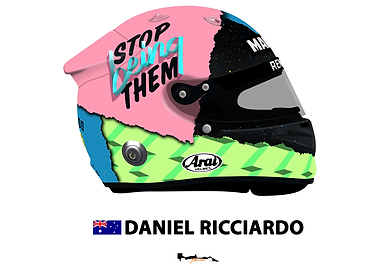 Daniel Ricciardo helmet