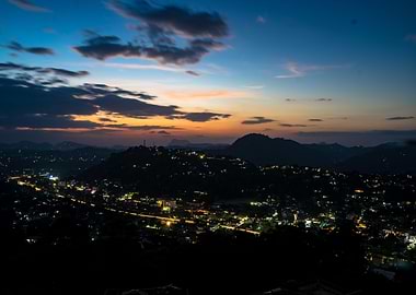 Sunset over Kandy