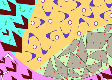 Flock of Colorful Birds