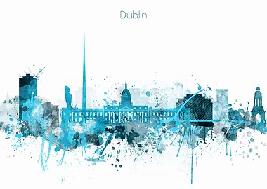 Dublin Ireland Skyline
