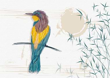 realistic bird paint