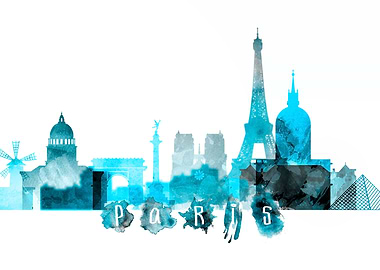 Paris France Skyline