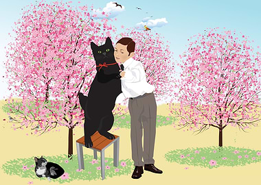 Tango with a black cat