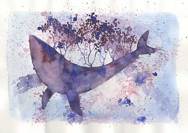 Brain swim of a Blue Whale