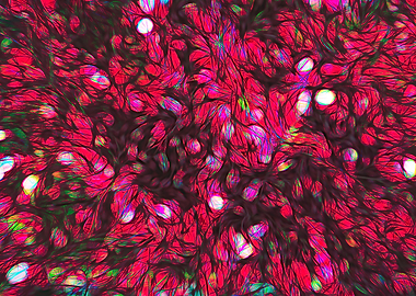 abstract impression flower