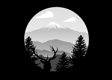 Grey Mountain Landscape