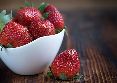 strawberries bowl