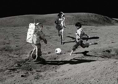 Playing Soccer in the Moon