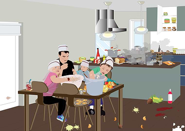 Make a cake with dad