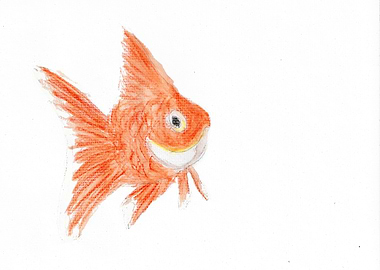 water color goldfish