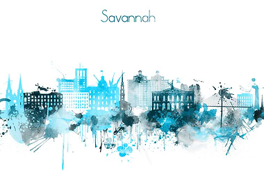 Savannah Georgia Skyline