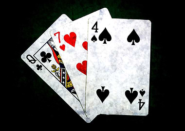 Blackjack Queen Seven Four