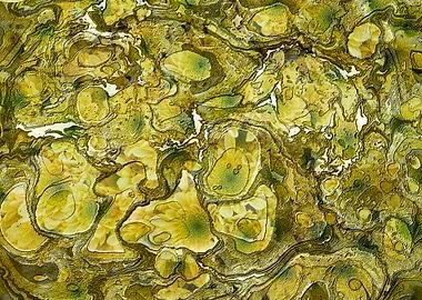 abstract yellow flower