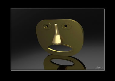Mask in Gold