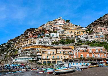 Positano from the Beach