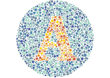 A Eye Test Letter Circle