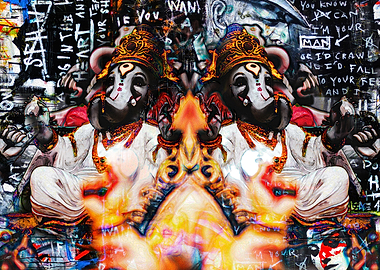 Lord Ganesh Neo Pop Art 8