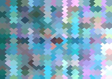 geometric square pixel art