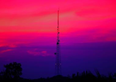 tower with beautiful sky