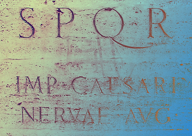 SPQR Sign in Rome