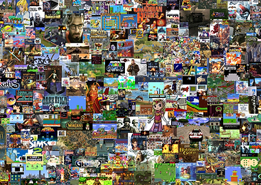 Video games anthology wall