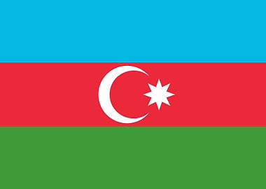 Azerbaijan National Flag