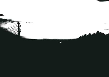 Black and White Landscape