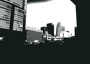 Black and White Shinjuku