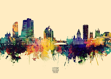 leeds skyline yellow