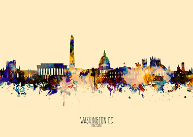 washington skyline yellow