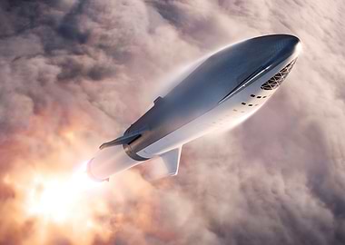SpaceX Big Falcon Rocket