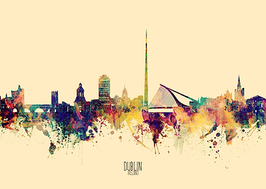 dublin skyline yellow