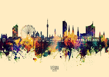 vienna skyline yellow