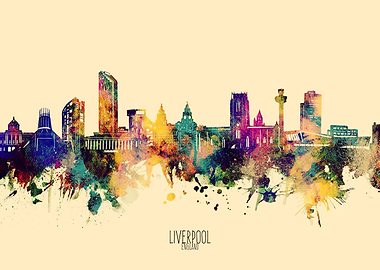 liverpool skyline yellow