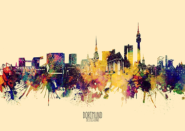 dortmund skyline yellow