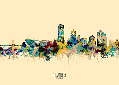 milwaukee skyline yellow