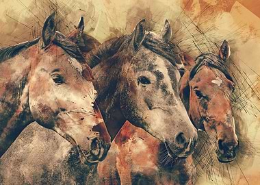 Three Horses
