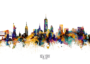 new york watercolor 2