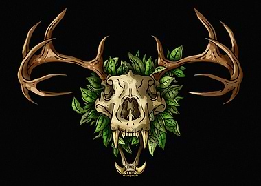 Antler Skull