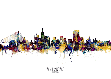 san francisco watercolor 2