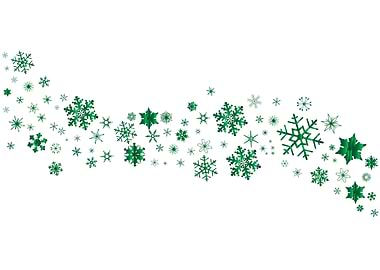 Green Christmas Snowflake