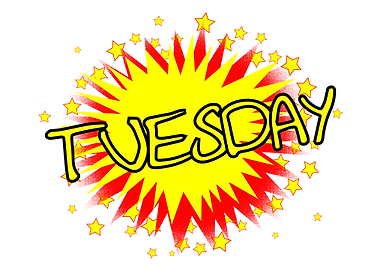 Cartoon Yellow Tuesday