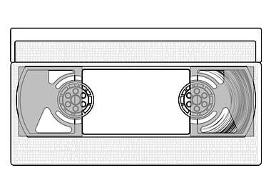 Video Cassette Outline