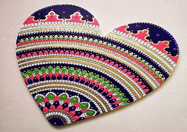 WOODEN PANEL MANDALA